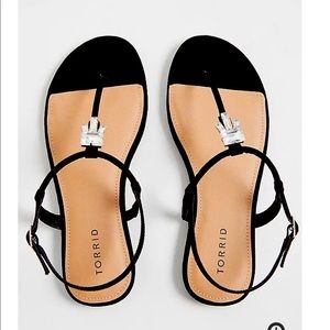Black Strap Sandals